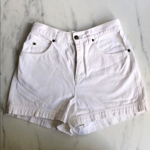 Vintage white high waisted Jean shorts